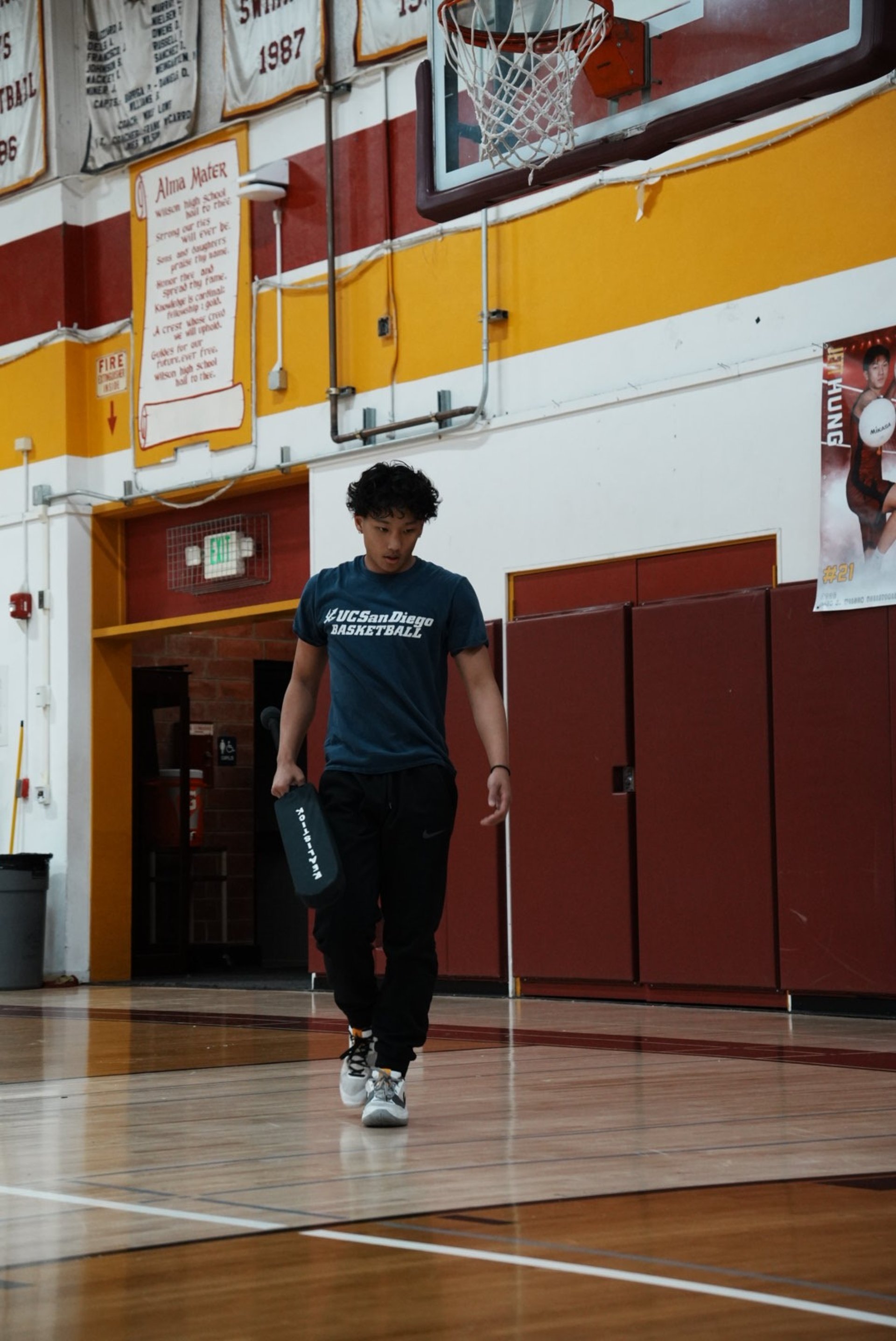 Coach Ethan on the court
